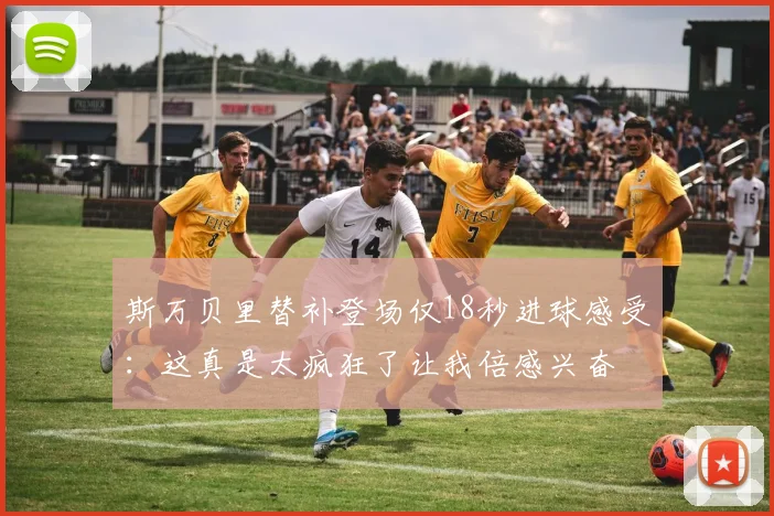 斯万贝里替补登场仅18秒进球感受：这真是太疯狂了让我倍感兴奋